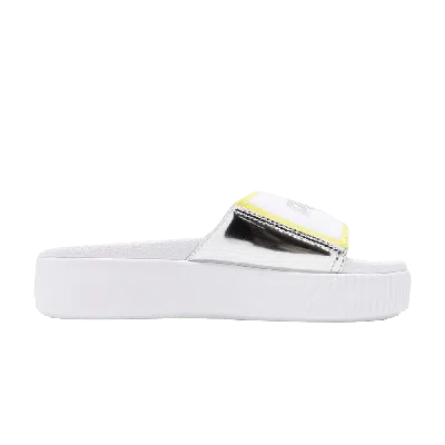 PUMA WMNS PLATFORM SLIDE TZ 'WHITE SILVER'