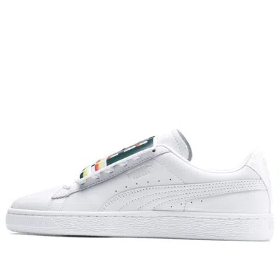 PUMA (WMNS) PUMA Basket Badge Casual Sneakers White
