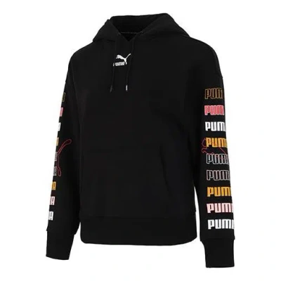 PUMA (WMNS) PUMA Classics Graphics Hoodie 'Black'
