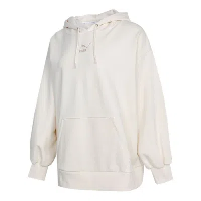 PUMA (WMNS) PUMA Classics Oversized Hoodie 'White'