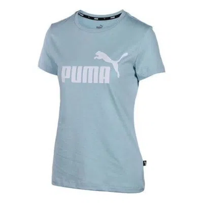 PUMA (WMNS) PUMA Comfortable Casual T-Shirt 'Teal White'