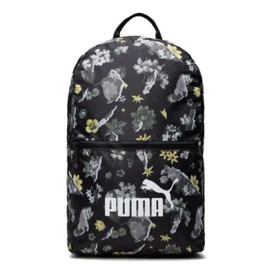 PUMA (WMNS) PUMA Core Seasonal Daypack Backpack 'Black White Purple Yellow'