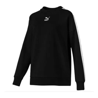 PUMA (WMNS) PUMA Crew Neck Jumper Sweater 'Black White'