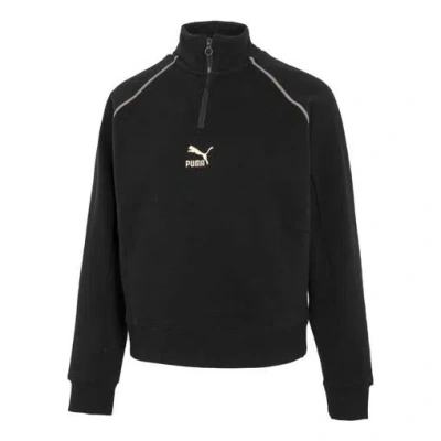 PUMA (WMNS) PUMA Das Cc Graphic Half-Zip Crew 'Black'