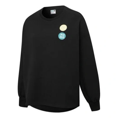 PUMA (WMNS) PUMA Embroidery Logo Round-neck SweatshirtBlack