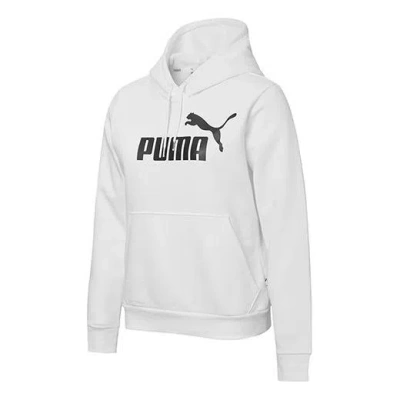 PUMA (WMNS) PUMA Essentials Hoodie 'White Black'