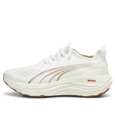 PUMA (WMNS) PUMA ForeverRun Nitro Knit 'Warm White Teak'