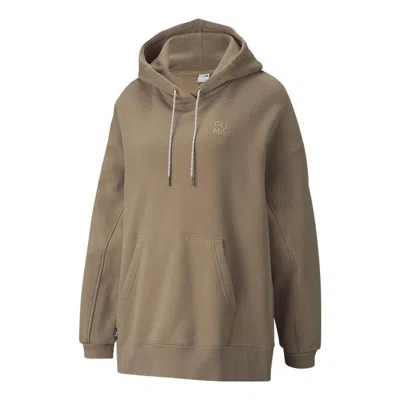 PUMA (WMNS) PUMA Infuse Pullover Hoodie 'Brown'