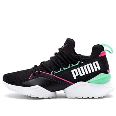 PUMA (WMNS) PUMA Muse Maia Street 1 Low-Top Running Shoes Black/Green