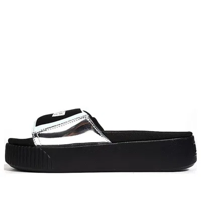 PUMA (WMNS) PUMA Platform Slide TZ Metallic Wns 'Silver'