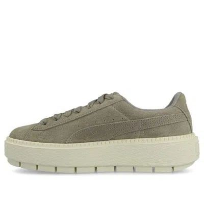 PUMA (WMNS) PUMA Platform Trace Low Tops Casual Skateboarding Shoes Green