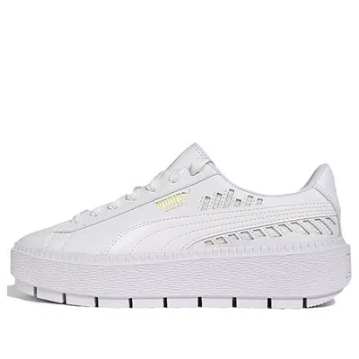 PUMA (WMNS) PUMA Platform Trace Metallic C Sneakers White