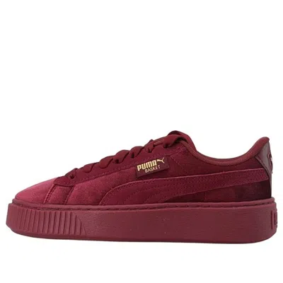PUMA (WMNS) PUMA Platform Velvet Purple Low-Top Sneakers Purple