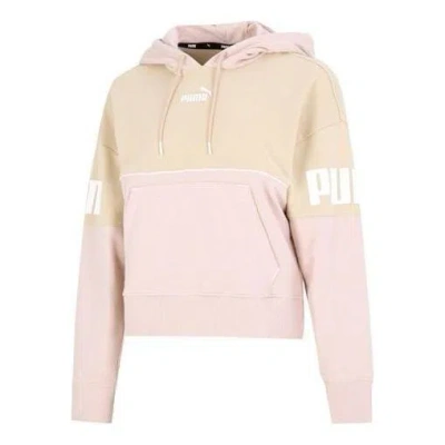 PUMA (WMNS) PUMA Power Colorblock Hoodie 'Pink'