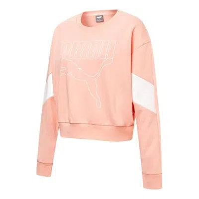 PUMA (WMNS) PUMA Rebel Crew Neck Sweater 'Pink'