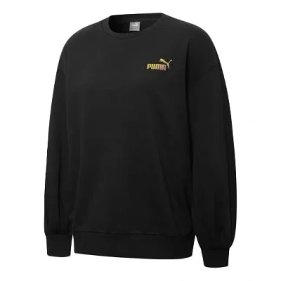 PUMA (WMNS) PUMA Skb Logo Printing Round-neck SweatshirtBlack