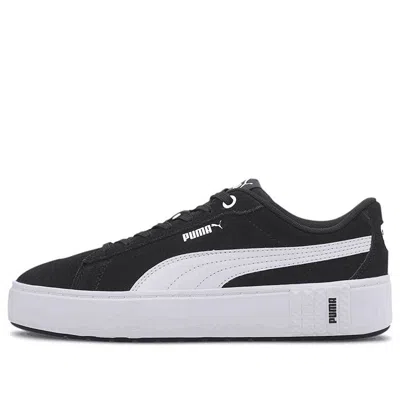 PUMA (WMNS) PUMA Smash Platform V2 Suede 'Black White'