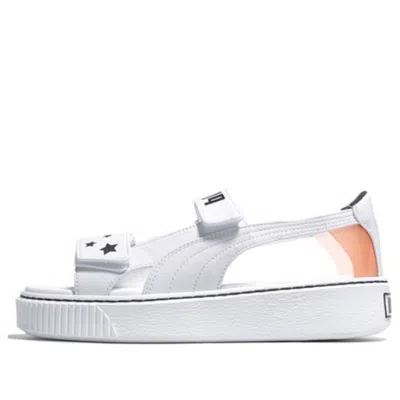 PUMA (WMNS) PUMA Sophia Webster x Platform Sandal 'White Black Orange'