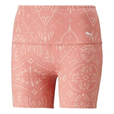 PUMA (WMNS) PUMA Studio Printed 5 Inch Training Legging Short 'Rosette'