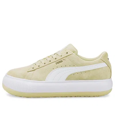 PUMA (WMNS) PUMA Suede Mayu Thick Sole Minimalistic Casual Skateboarding Shoes Khaki