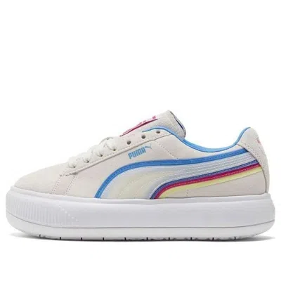 PUMA (WMNS) PUMA Suede Mayu Triplex Tech 'Creamwhite Blue Red'