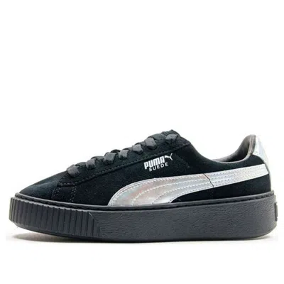 PUMA (WMNS) PUMA Suede Platform 'Black/Silver'