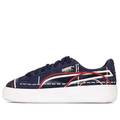 PUMA (WMNS) PUMA Suede Platform Courture 'Blue Red'