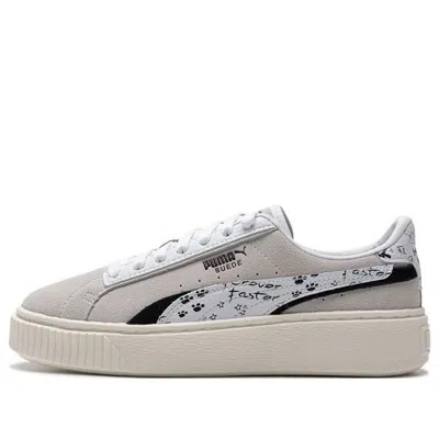 PUMA (WMNS) PUMA Suede Platform Draw 'Grey White'