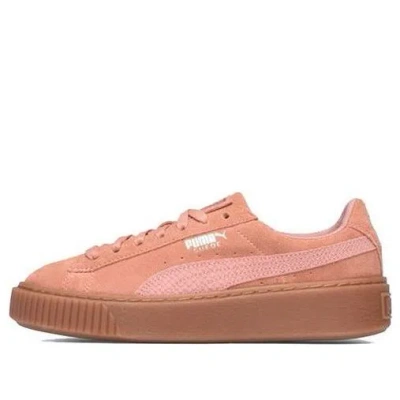 PUMA (WMNS) PUMA Suede Platform 'Pink Brown'