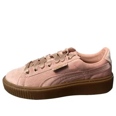PUMA (WMNS) PUMA Suede Platform Pink Skateboarding Shoes Pink