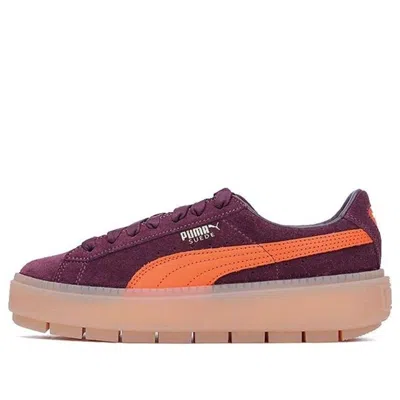 PUMA (WMNS) PUMA Suede Platform Trace 'Winetasting Flame'