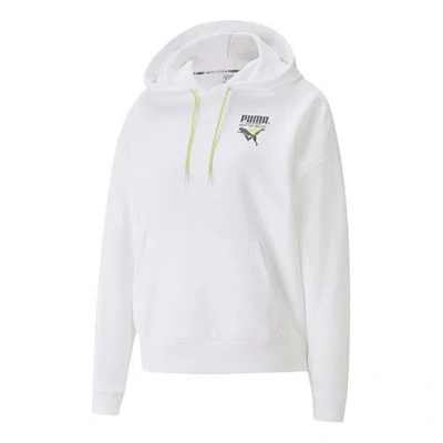 PUMA (WMNS) PUMA Tailored For Sport Hoodie 'White Black Green'