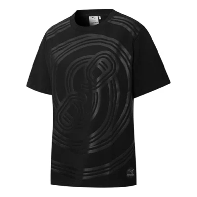 PUMA (WMNS) PUMA x PRONOUNCE Crossover W Graphic Tee Printing Pattern Solid Color Round Neck Short Sleeve