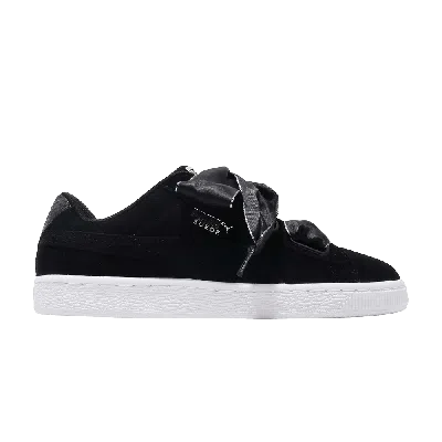 PUMA WMNS SUEDE HEART GALAXY 'BLACK'