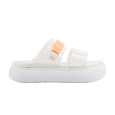 PUMA WMNS SUEDE MAYU POP SANDAL 'WHITE FIZZY MELON'