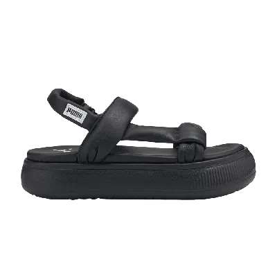 PUMA WMNS SUEDE MAYU SUMMER PLATFORM SANDAL 'BLACK'