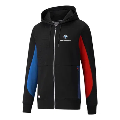 PUMA PUMA x BMW M Motorsport Regular Fit Full-Zip Men's Regular Fit Hoodie 'Black Red Blue'
