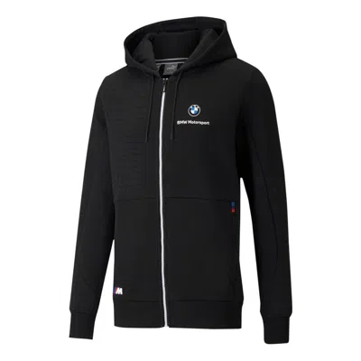 PUMA PUMA x BMW M Motorsport Regular Fit Full-Zip Regular Fit Hoodie 'Black White'