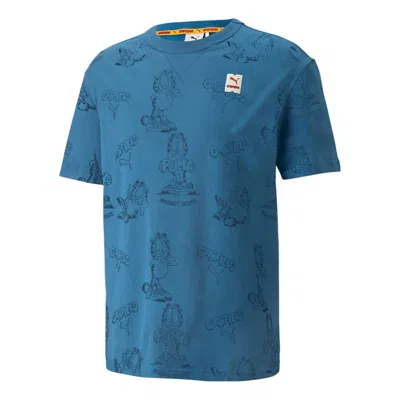 PUMA PUMA x GARFIELD Printed Tee 'Vallarta Blue'
