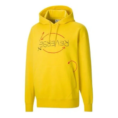 PUMA PUMA X Michael Lau Reverse Graphic Hoodie 'Yellow'