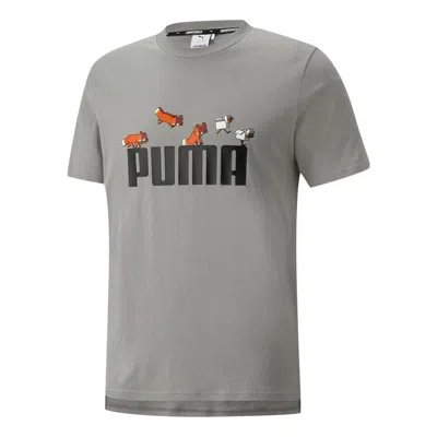 PUMA PUMA X Minecraft Graphic Tee 'Grey'