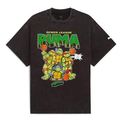 PUMA PUMA x TMNT Basketball T-shirt 'Washed Black'