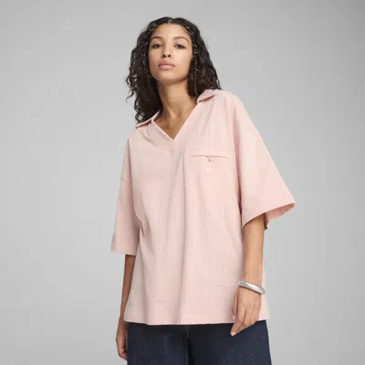 PUMA YONA WOMEN'S OVERSIZED POLO SHIRT