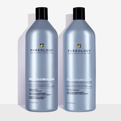 PUREOLOGY STRENGTH CURE BLONDE SHAMPOO AND CONDITIONER DUO