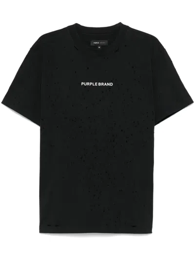 PURPLE BRAND RIPPED T-SHIRT