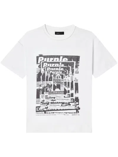 PURPLE BRAND TABLOIDS T-SHIRT