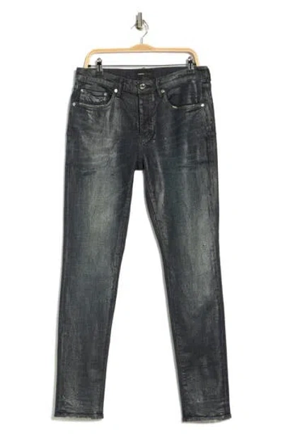 PURPLE BRAND PURPLE BRAND TILED OVERLAY SHIMMERY SKINNY JEANS