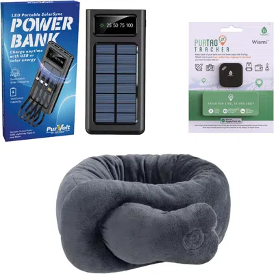 PURSONIC PURSONIC ULTIMATE TRAVEL COMFORT BUNDLE STAY RELAXED, POWERED UP, AND ORGANIZED ON EVERY JOURNEY!