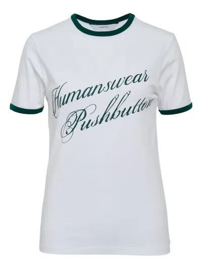 PUSHBUTTON LOGO-PRINT T-SHIRT