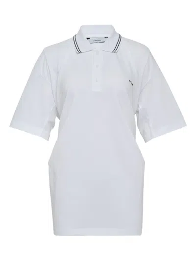 PUSHBUTTON WRAP-DESIGN POLO TOP